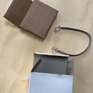 Gray Ethernet Cable with Connectors Extra Short